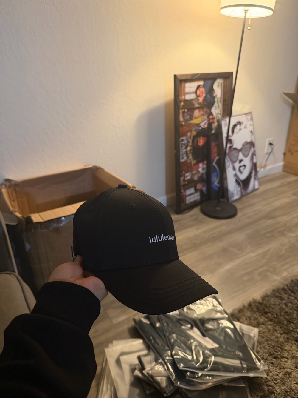 Lululemon Black Logo Baseball Cap